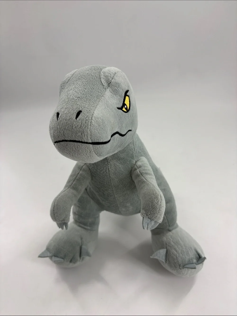 Gray Dino Plush Stuffed Animal - Soft Kids Toy